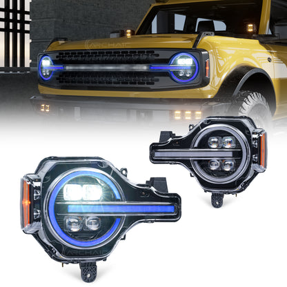 LED Projector Headlights for 2024–2026 Ford Mustang S650 | Startup Animation & Sequential Turn Signals