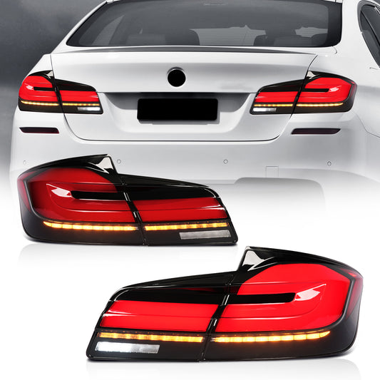Full LED Tail Lights Assembly For BMW 5 series F10 F18 2010-2017,Upgrade G38 style