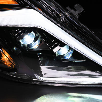 Full LED Headlights for Nissan 370Z Z34 2009–2020 | Startup Animation DRL