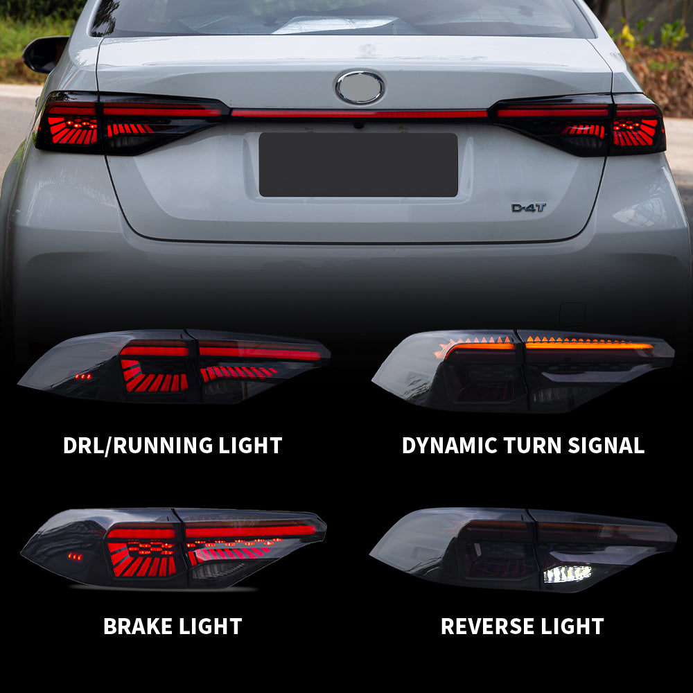 Full LED Tail Lights Assembly For Toyota Corolla 2019-2022 (EU version)