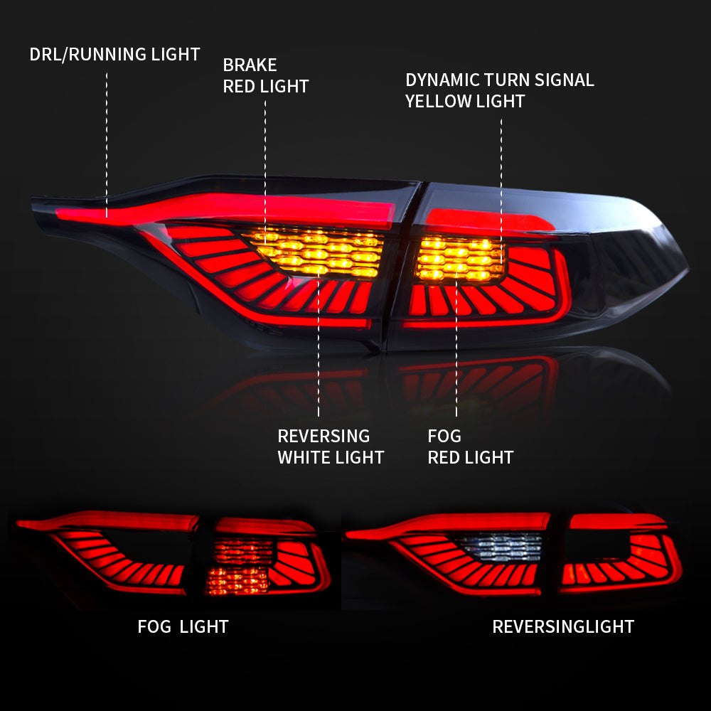 Full LED Tail Lights Assembly For Toyota Corolla 2020-2023 (US version)