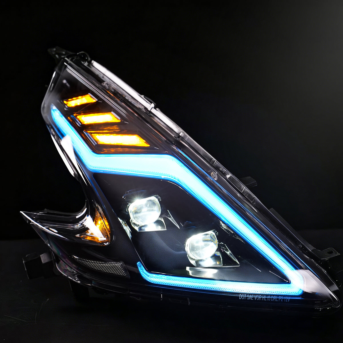 Archaic RGB LED Headlights For Nissan 370Z Z34 2009–2020 with App Control