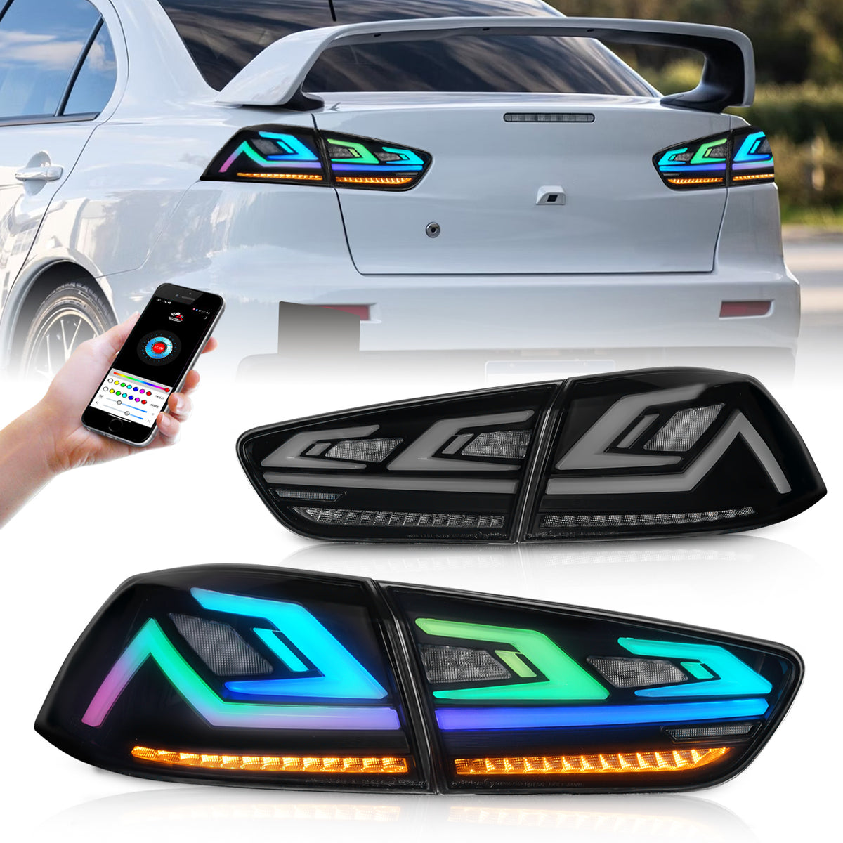 Archaic LED Car Lights|Tail Lights Assembly For Lancer EVO X 2008-2020 ...