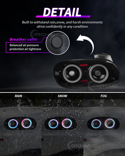 Archaic JDM Style LED Tail Lights for Mazda MX-5 Miata NB 1998–2005 | RGB Pair Upgrade