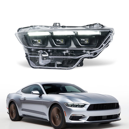 LED Projector Headlights for 2024–2026 Ford Mustang S650 | Startup Animation & Sequential Turn Signals