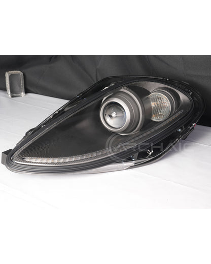 For Ferrari F430 Real Carbon Fiber Wrapped Bi-Xenon Projector LED Headlights