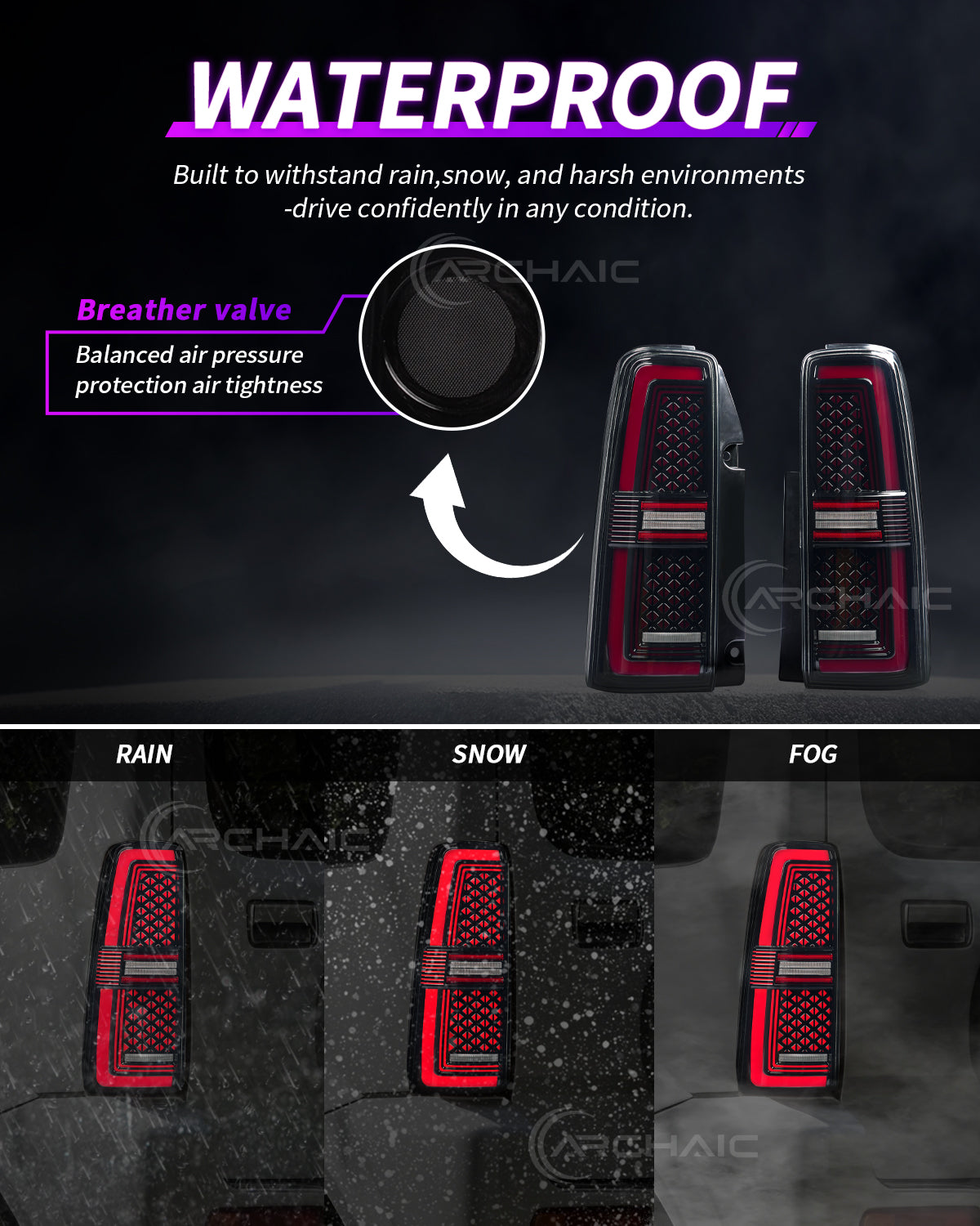 Full LED Tail Lights for Suzuki Jimny JB23 JB43 2007–2017 | Startup Animation