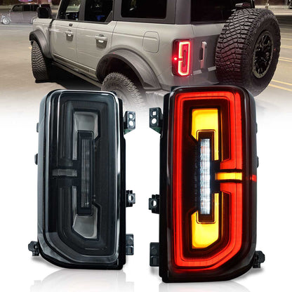 Full LED Tail Lights Assembly For Ford Bronco 2021+ (All Versions) 2/4-door