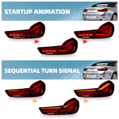 Archaic Full LED Tail Lights for BMW 6 Series F06 F12 F13 640i 650i M6 & ALPINA B6 2012–2019