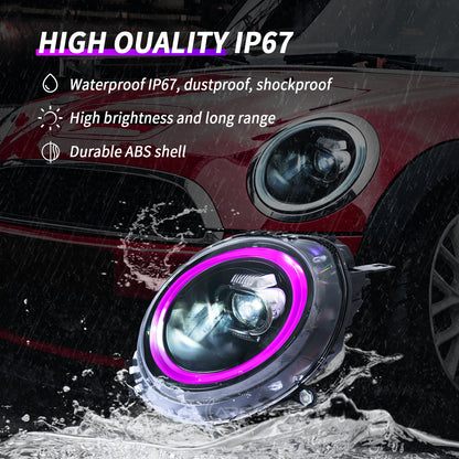 Full LED Headlight Assembly for Mini Cooper R56 R57 R58 R59 2007-2013