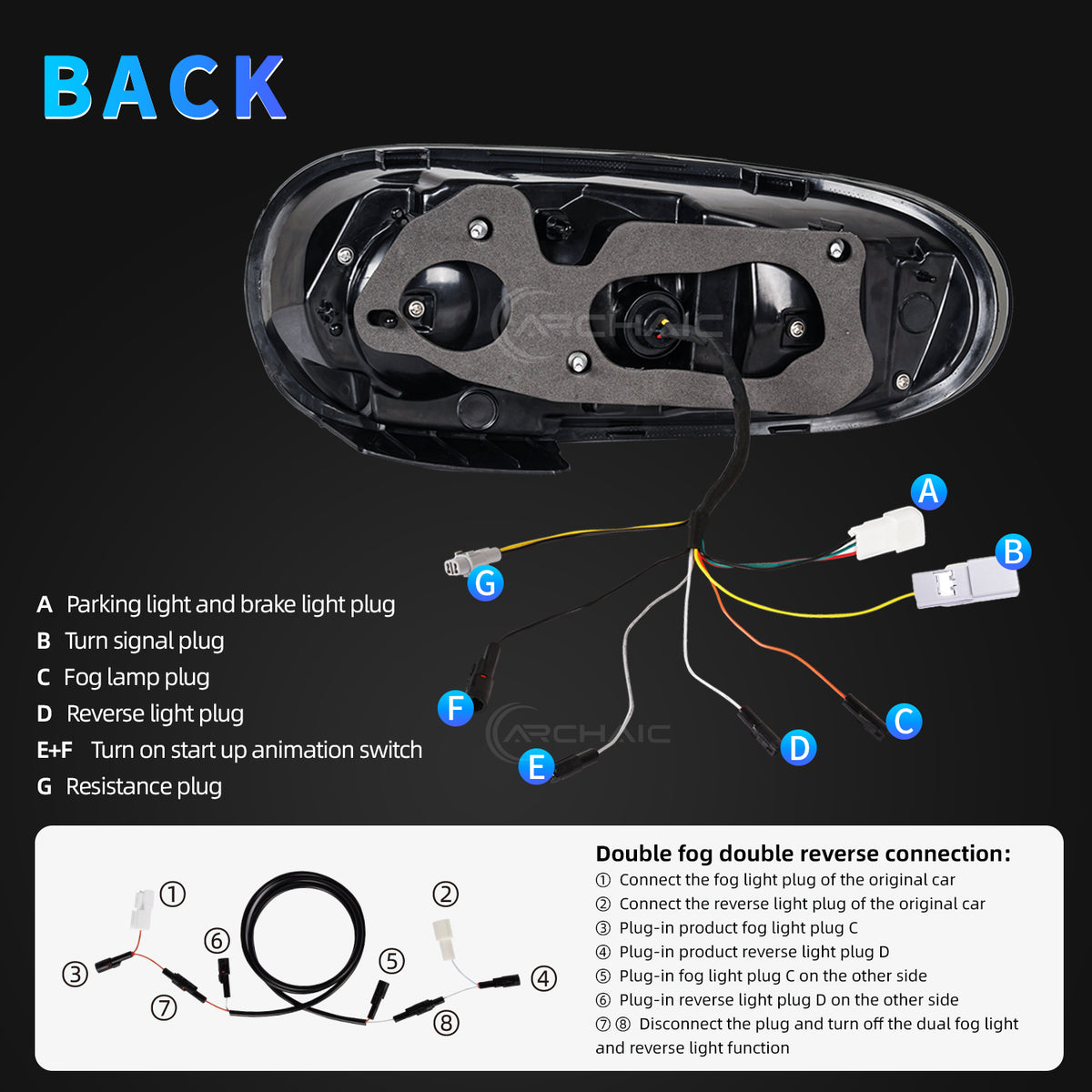 Archaic Chrome Edition Full LED Tail Lights for Mazda MX-5 Miata NC 2005–2015