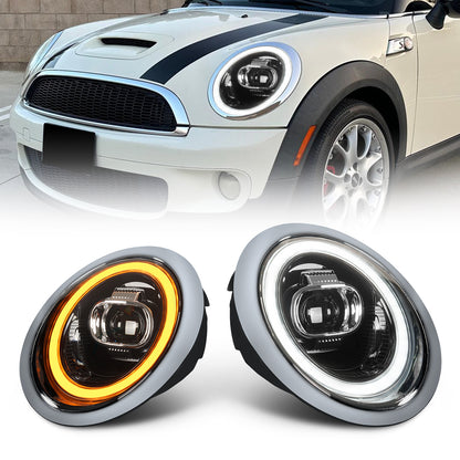 LED Projector Headlights For Mini Cooper R50 R52 R53 2001-2007 E-mark Approved