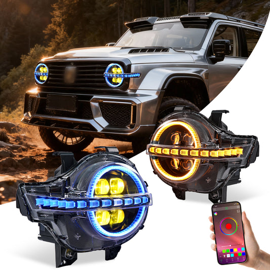Archaic RGB LED Headlights for GWM Tank 300 with DRL