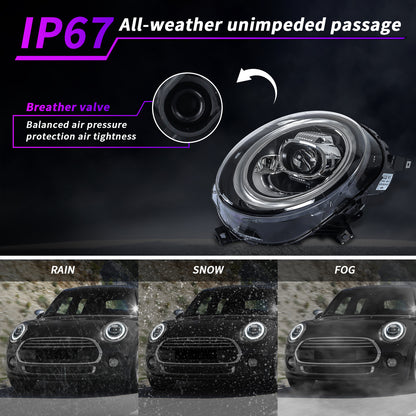 DRL Sequential Headlights for Clubman F56 F55 F57 2014–2024 Full Lighting System