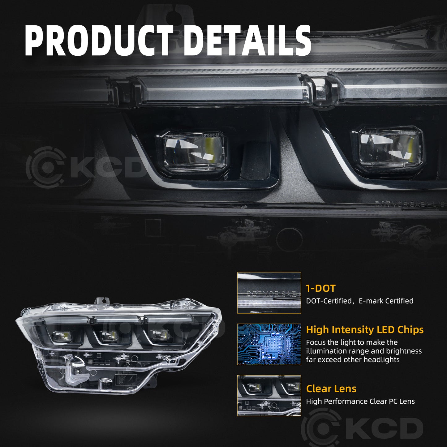 LED Projector Headlights for 2024–2026 Ford Mustang S650 | Startup Animation & Sequential Turn Signals