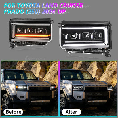 Faros LED de mejora para Toyota Land Cruiser LC250 2025+ | DRL RGB ajuste OEM