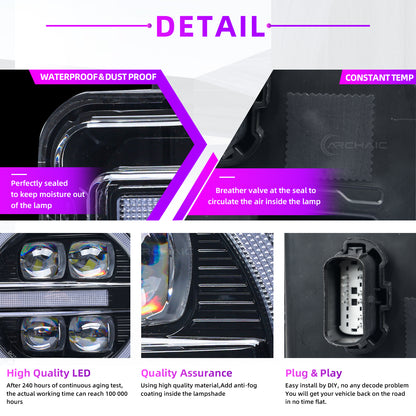 LED Projector Headlights for 2024–2026 Ford Mustang S650 | Startup Animation & Sequential Turn Signals