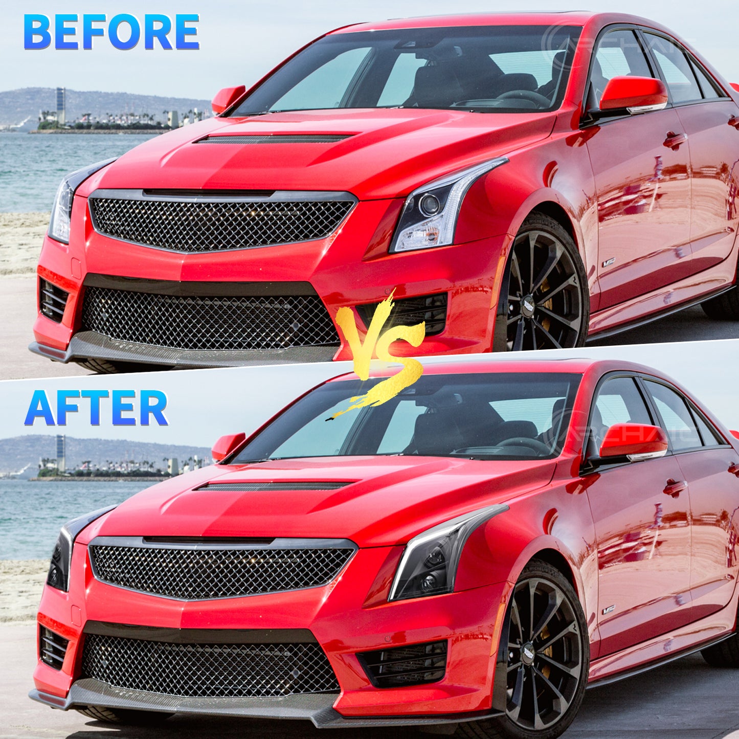 Full LED Headlights Assembly For Cadillac ATS 2013-2019