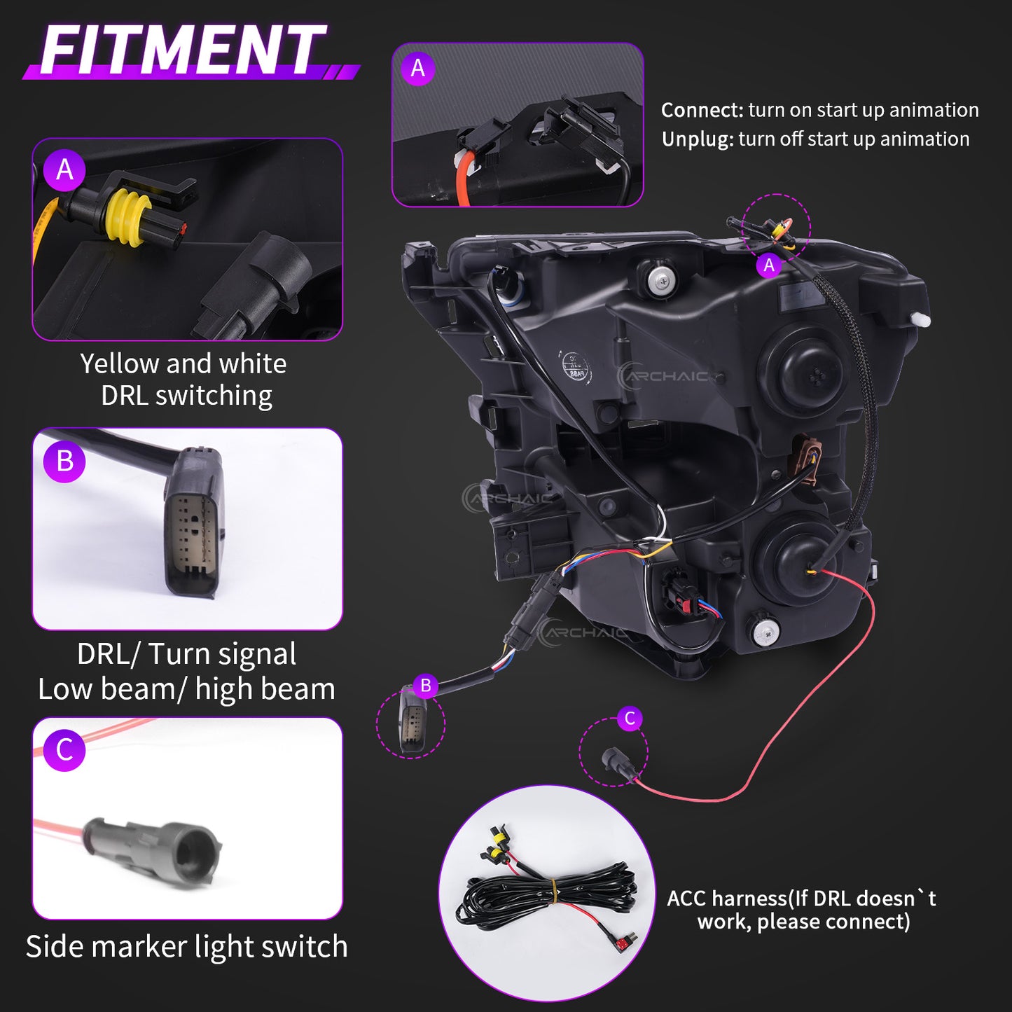 Full LED Headlights for 2015–2017 Ford F-150 & 2017–2020 Raptor | Startup Animation