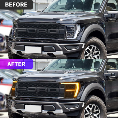 Full LED Headlights Assembly For Ford F-150 Raptor 2021+, F DRL Style