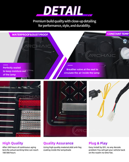 Full LED Tail Lights for Suzuki Jimny JB23 JB43 2007–2017 | Startup Animation