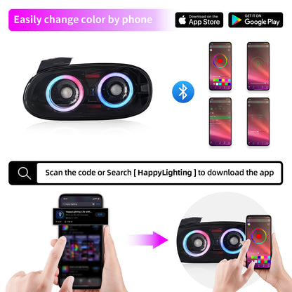 Archaic RGB LED Tail Lights for Mazda MX-5 Miata NB 1998–2005 | Pair