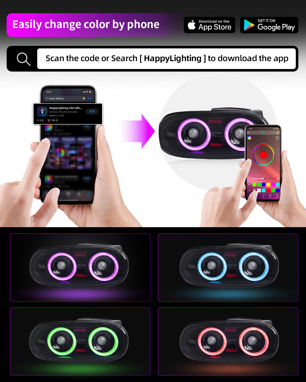 Suitable for Mazda Miata NA full LED (RGB) taillight assembly (light smoke color) has passed E-mark certification