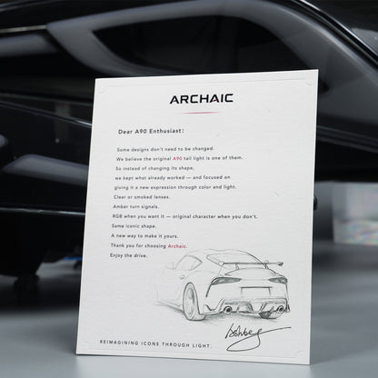Toyota GR Supra A90/A91 Signature RGB Tail Lights  2019–2026 | Archaic Reimagined Collection