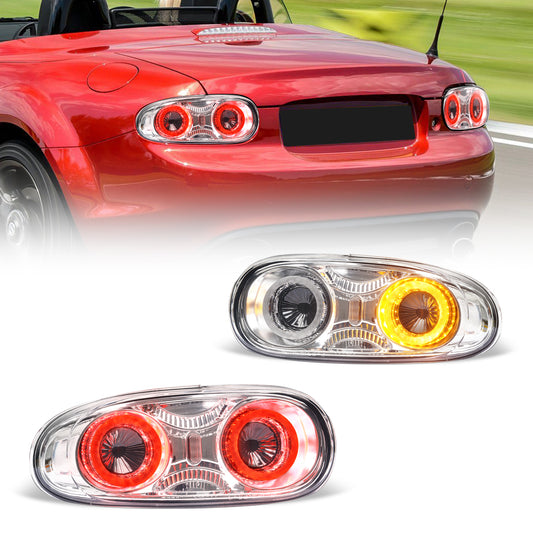 Archaic Chrome Edition Full LED Tail Lights for Mazda MX-5 Miata NC 2005–2015
