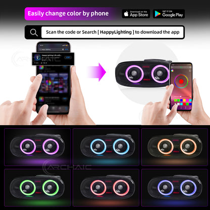 Archaic RGB LED Tail Lights for Mazda Miata NA (1989–1997) | E-Mark Certified | App-Controlled | Plug & Play Upgrade