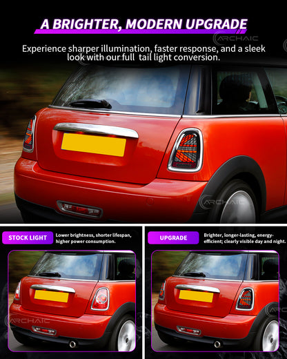 Archaic Full LED Tail Lights for MINI Cooper R56 Hatchback (2007–2014)