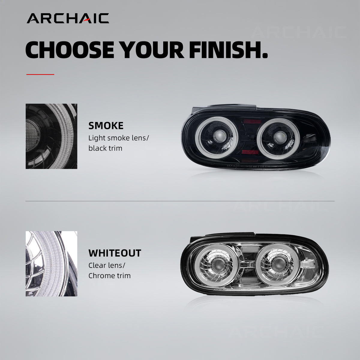 Archaic RGB LED Tail Lights for Mazda MX-5 Miata NA 1989–1997 | App Controlled