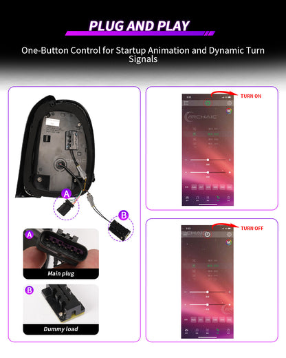 Mini Cooper F55 F56 F57 LED Tail Lights 2014–2024 | Sequential Turn Signal Rear Lamps by Archaic | Smoked & Red Options