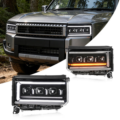 Faros LED de mejora para Toyota Land Cruiser LC250 2025+ | DRL RGB ajuste OEM