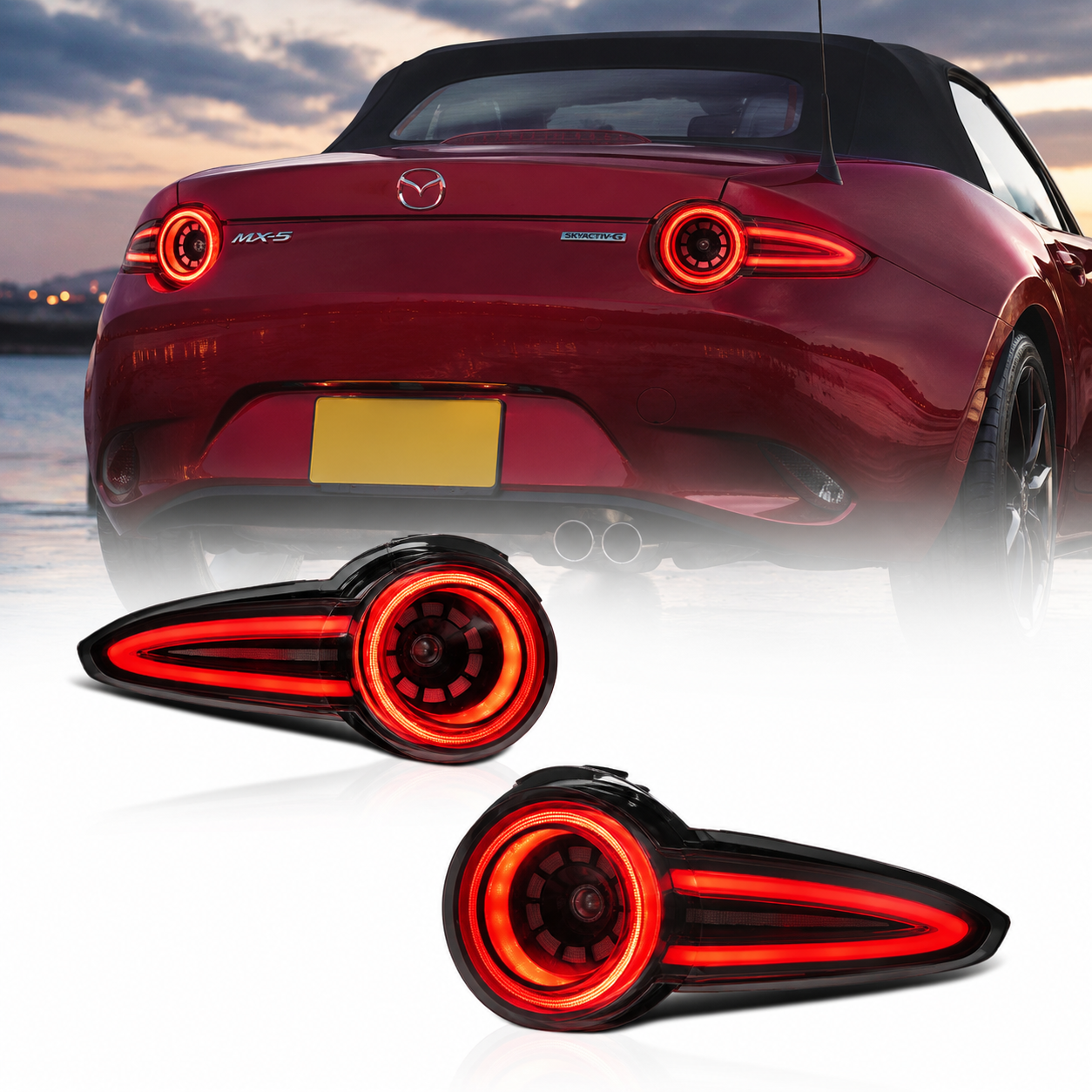 ARCHAIC HERITAGE SERIES – ND MX-5 "Rotor Signature" LED Tail Lights (2016–Present)