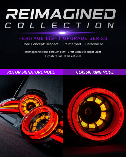 Archaic Reimagined Collection – ND MX-5 "Rotor Signature" LED Tail Lights (2016–Present)