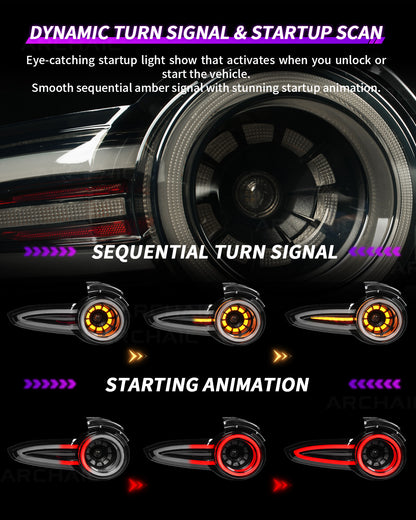 Archaic Reimagined Collection – ND MX-5 "Rotor Signature" LED Tail Lights (2016–Present)