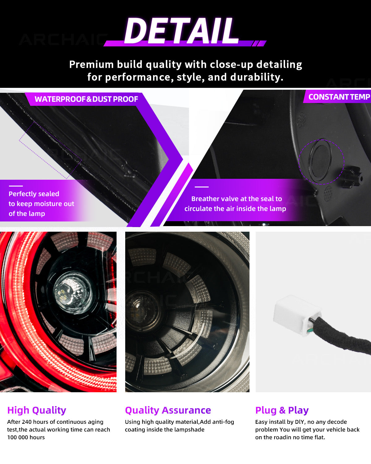 Archaic Reimagined Collection – ND MX-5 "Rotor Signature" LED Tail Lights (2016–Present)