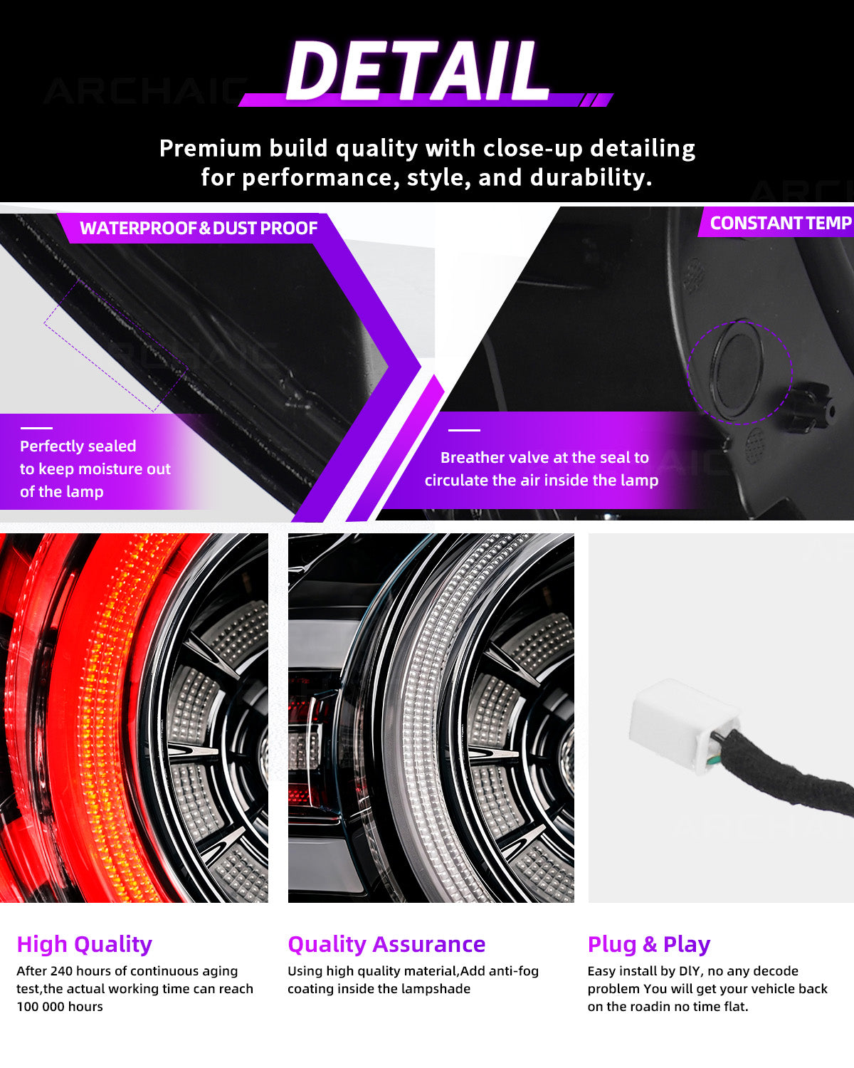 "Rotor Signature" Tail Lights for Miata MX-5 ND 2016-2026 | Archaic Reimagined Collection