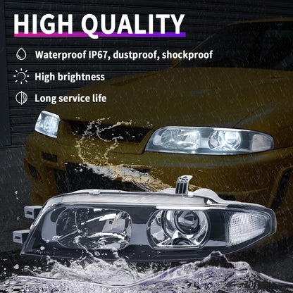 Nighttime visibility of Archaic LED Headlights on Nissan Skyline R33 GT-R 1995–1998