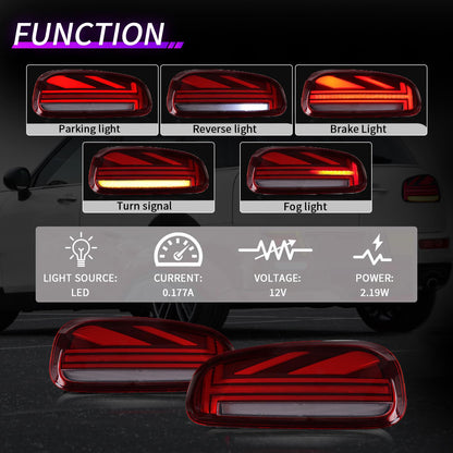 Full LED Tail Lights Assembly For Mini Clubman F54 2015-2019