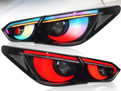 For INFINITI Q50 LED Tail Lights 2014-2017 | Skyline V37 Compatible | Sequential Turn Signal + Startup Animation + RGB Option | OEM Fitment Replacement