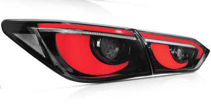 For INFINITI Q50 LED Tail Lights 2014-2017 | Skyline V37 Compatible | Sequential Turn Signal + Startup Animation + RGB Option | OEM Fitment Replacement