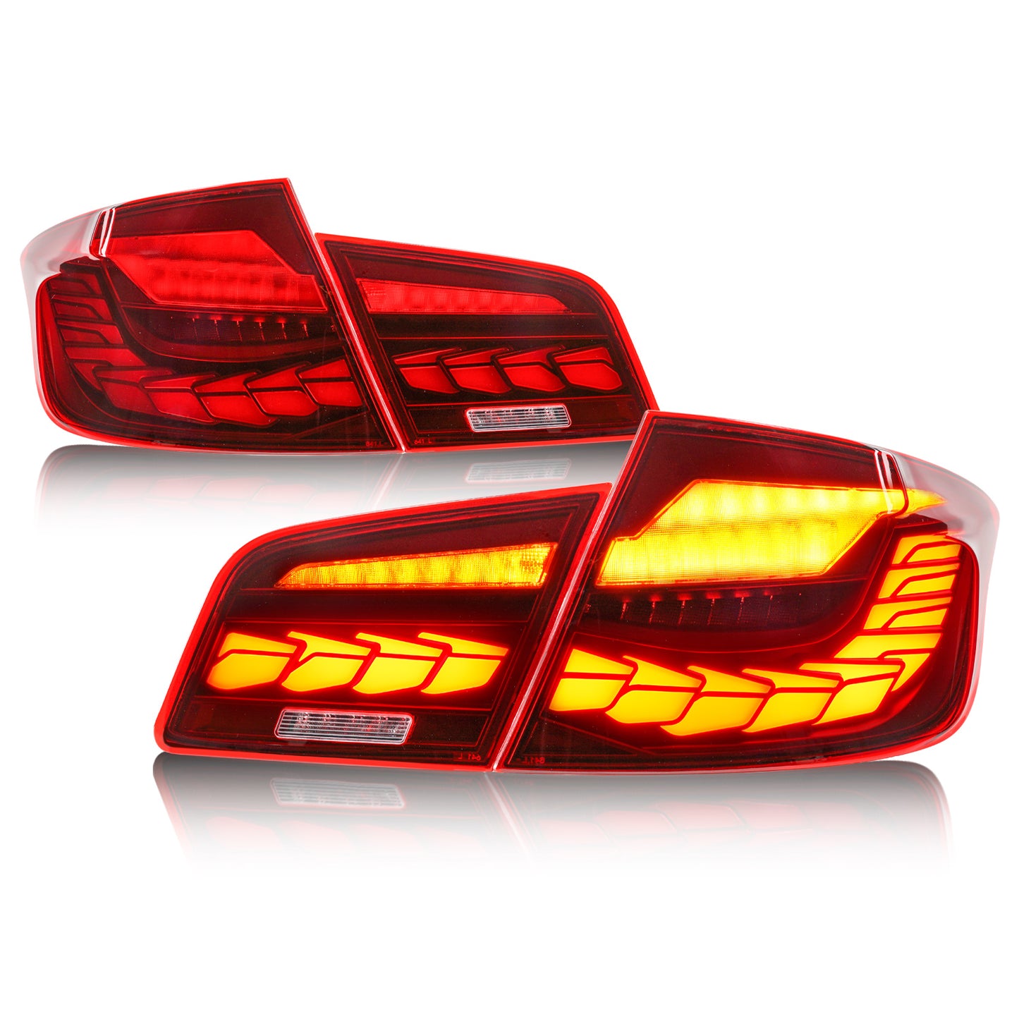 Full LED Tail Lights Assembly For BMW 5 Series M5 F10 2010-2017,Smoked