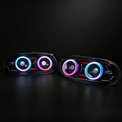 Faros traseros LED RGB Arcaicos para Mazda Miata NA (1989–1997) | Certificación E-Mark | Control por aplicación | Actualización Plug & Play