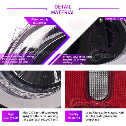 Upgraded LED Tail Lights with reflector for Mazda MX-5 NC 2005–2015 | Full LED System
