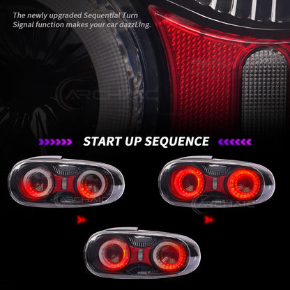 Upgraded LED Tail Lights with reflector for Mazda MX-5 NC 2005–2015 | Full LED System