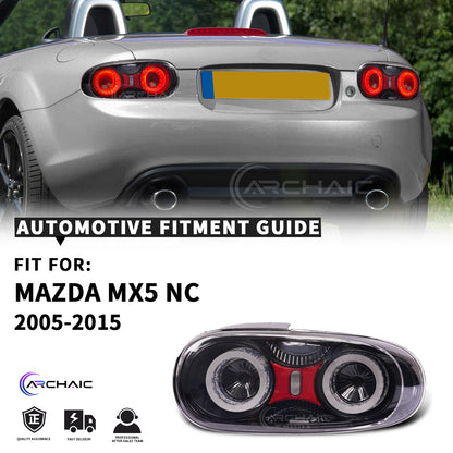 Upgraded LED Tail Lights with reflector for Mazda MX-5 NC 2005–2015 | Full LED System