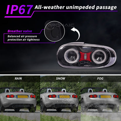 Upgraded LED Tail Lights with reflector for Mazda MX-5 NC 2005–2015 | Full LED System