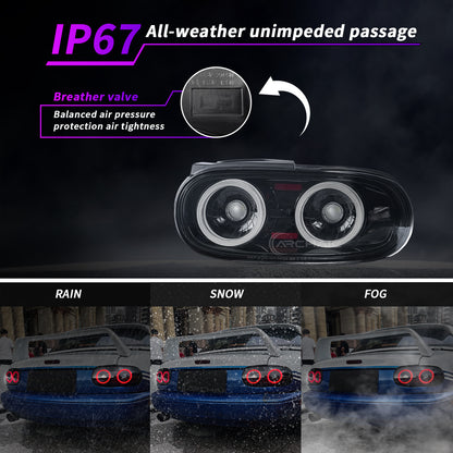 Archaic Smoked Style LED Tail Lights for Mazda Miata NA | Plug & Play Upgrade